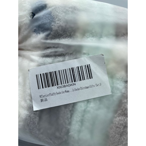 WYTartist Fluffy Socks for Women Winter Thick Warm Fuzzy With Grippers Socks - Picture 4 of 5